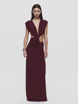 ODEA MAXI DRESS - PLUM