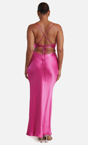 LOREN MAXI DRESS - DEEP PINK