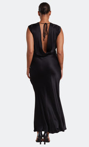 Moon Dancce Maxi V Neck Bridesmaid Formal Dress in Black by Bec + Bridge