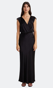 Moon Dancce Maxi V Neck Bridesmaid Formal Dress in Black by Bec + Bridge