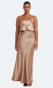 THE DREAMER OVERLAY DRESS  - GOLDEN