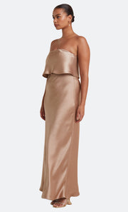 THE DREAMER OVERLAY DRESS  - GOLDEN