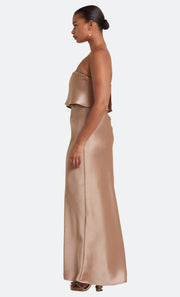 THE DREAMER OVERLAY DRESS  - GOLDEN