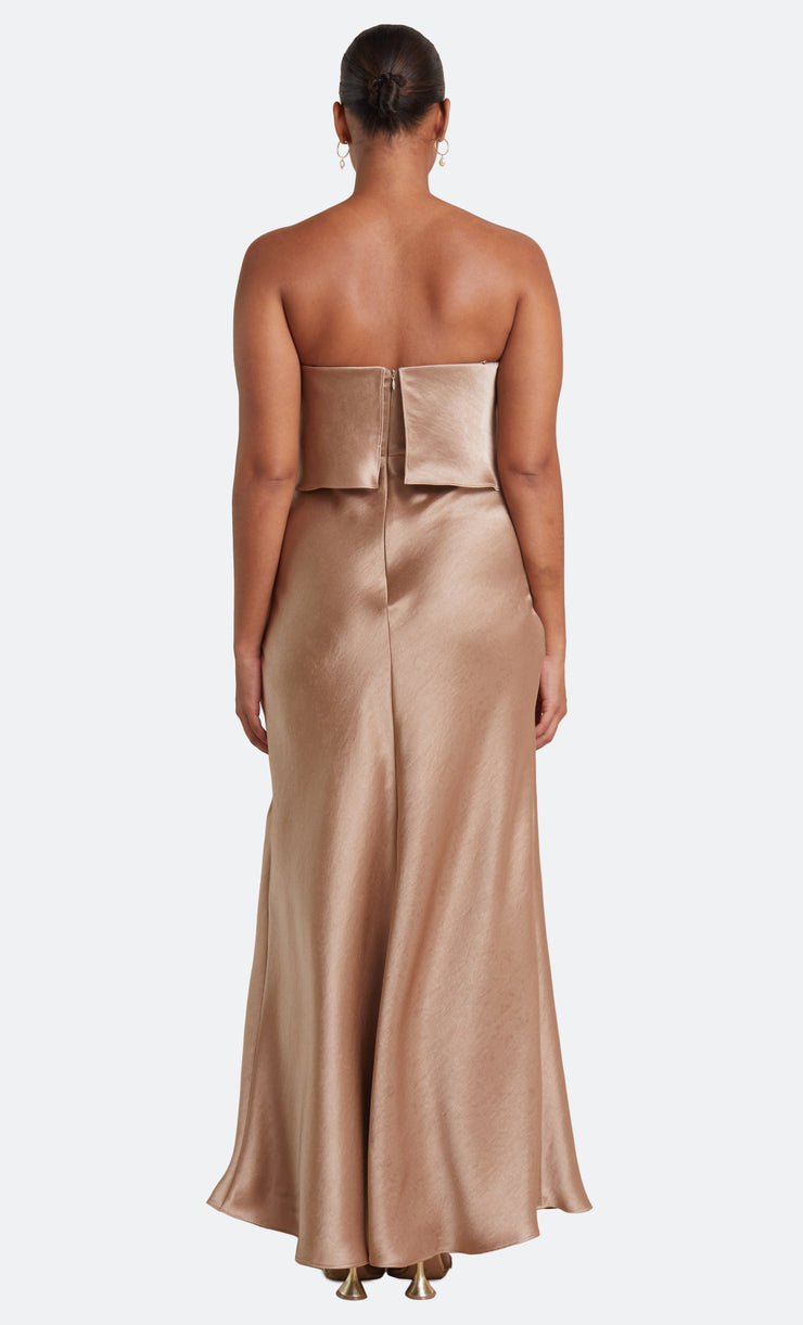 THE DREAMER OVERLAY DRESS  - GOLDEN