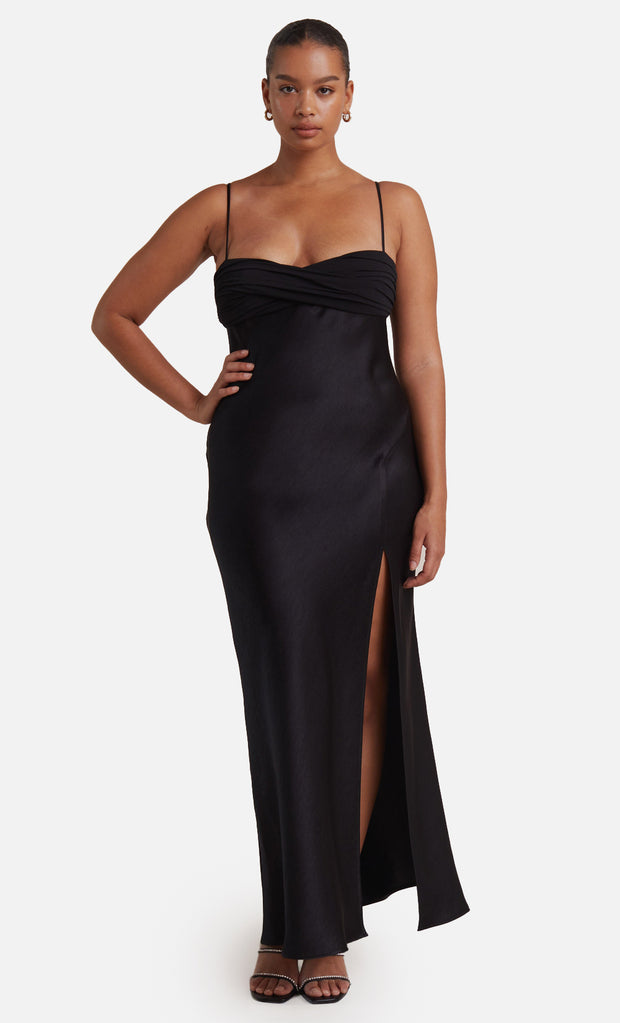 JULIETA MAXI DRESS - BLACK