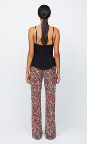 DEON PEPLUM TOP - BLACK