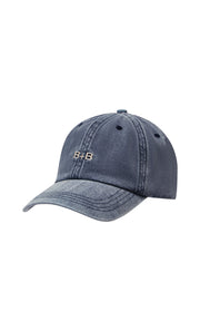 SMALL B+B CAP - WASHED INDIGO/IVORY