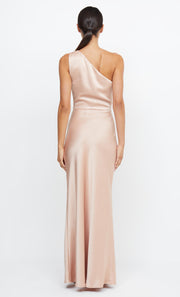 Dreamer Asym One Shoulder Bridesmaid Dress in Blush Pink by Bec + Bridge