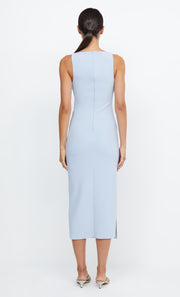 BE MINE TUCK DRESS - DUSTY BLUE