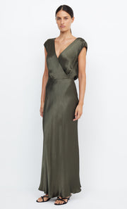 Moon Dance Maxi Formal Bridesmaid Dress in Dark Willow Green by Bec + Bridge