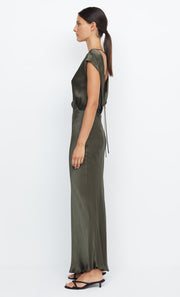 Moon Dance Maxi Formal Bridesmaid Dress in Dark Willow Green by Bec + Bridge