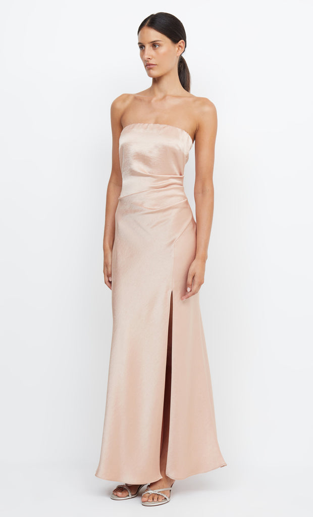 Bec Bridge The Dreamer Strapless Dress Rose Gold 16