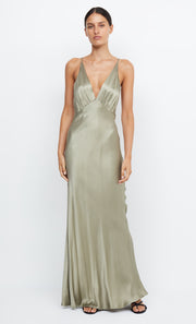 MOON  DANCE V MAXI DRESS - SAGE