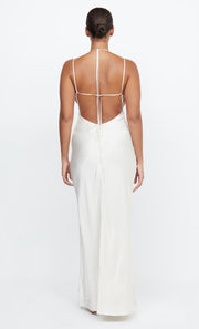 ADORE TIE MAXI DRESS - CREAM