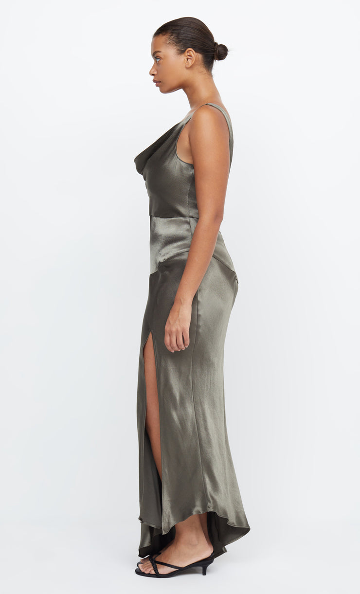 MOON DANCE COWL DRESS - DARK WILLOW