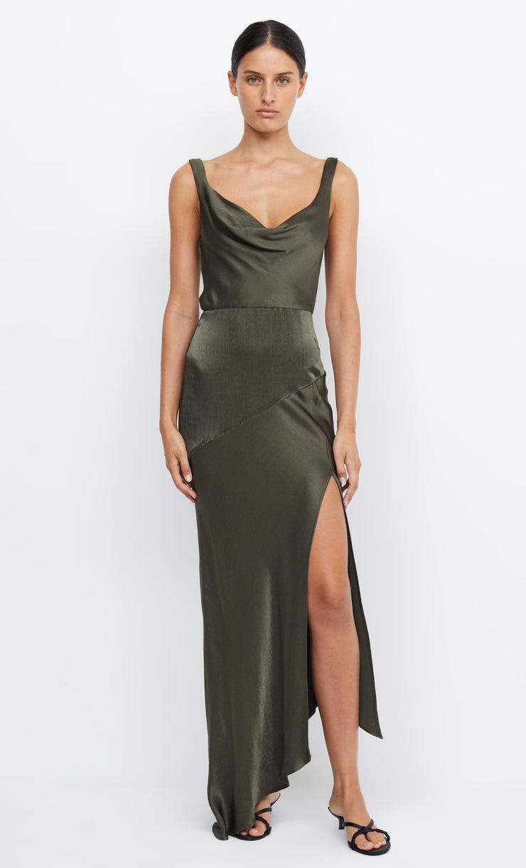 MOON DANCE COWL DRESS - DARK WILLOW