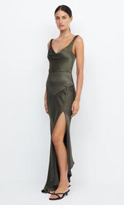 MOON DANCE COWL DRESS - DARK WILLOW