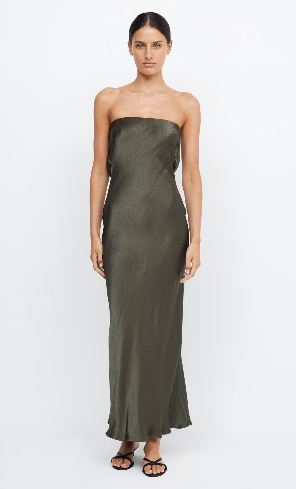 Moon Dance Strapless Dress in Dark Willow - BEC + BRIDGE 12 Moon Dance Strapless Dress in Dark Willow - BEC + BRIDGE 12