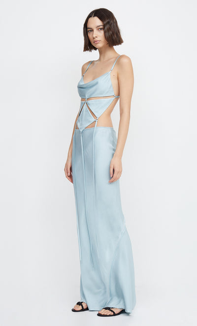 EVANGELINE MAXI SKIRT - CLOUD BLUE