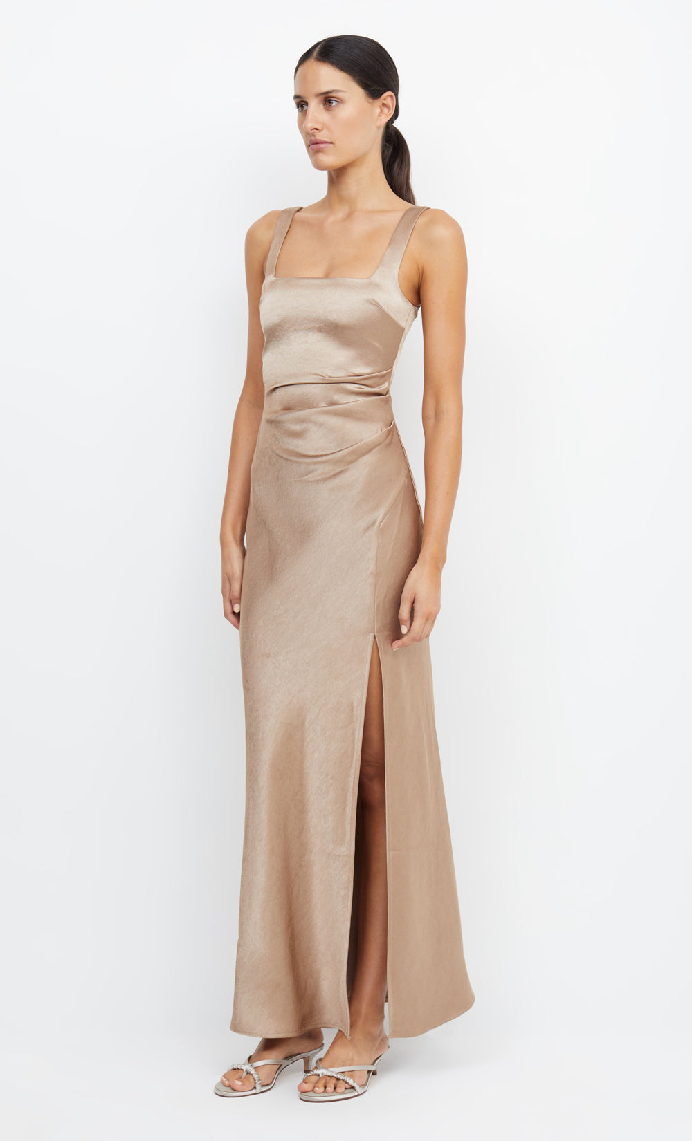 Dreamer Square Neck Dress in Golden - BEC + BRIDGE  BEC + BRIDGE US