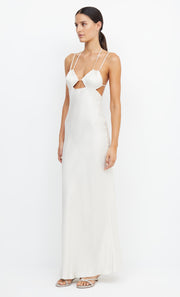 ADORE TIE MAXI DRESS - CREAM