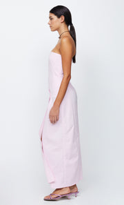 ADRIANNA STRAPLESS MAXI  - QUARTZ PINK