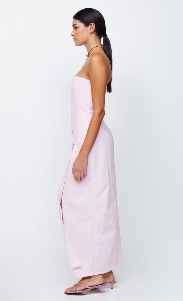 ADRIANNA STRAPLESS MAXI  - QUARTZ PINK