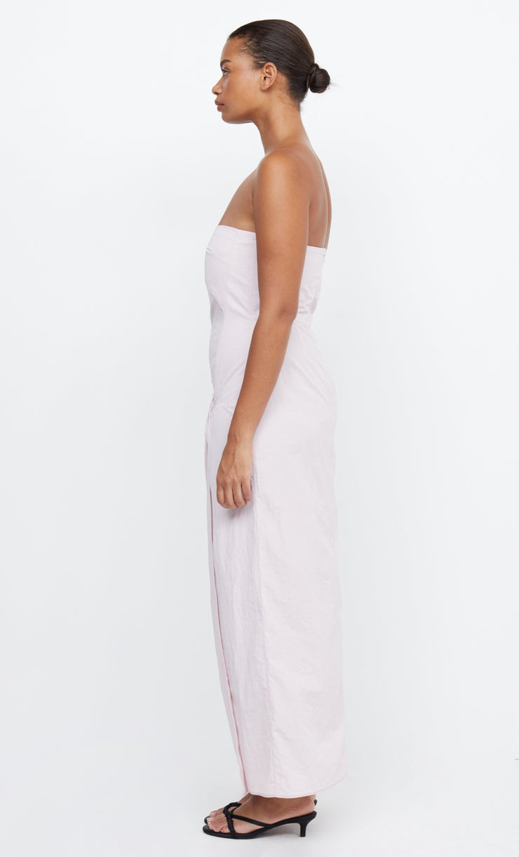 ADRIANNA STRAPLESS MAXI  - QUARTZ PINK