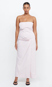 ADRIANNA STRAPLESS MAXI  - QUARTZ PINK