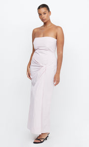 ADRIANNA STRAPLESS MAXI  - QUARTZ PINK