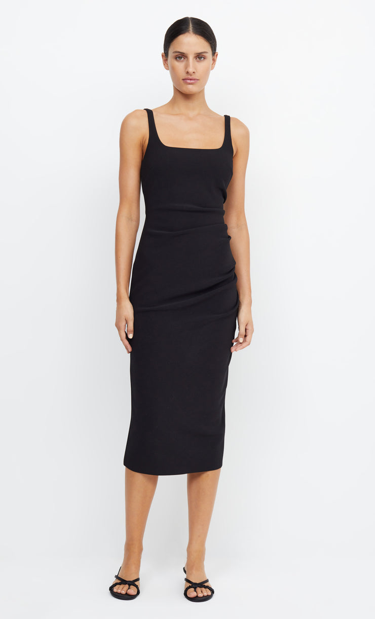 BE MINE SQUARE NECK DRESS - BLACK – BEC + BRIDGE US