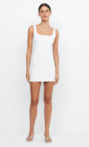 GRACE SCOOP NECK MINI DRESS - IVORY