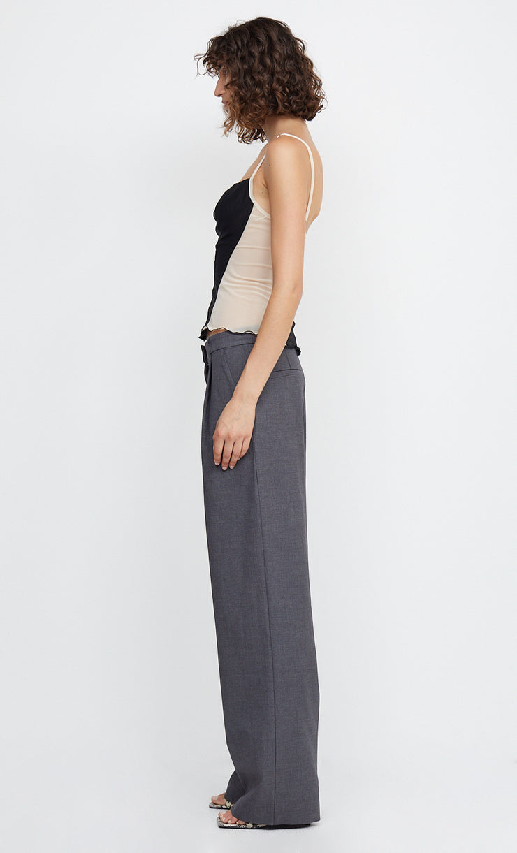 JAMIE WIDE LEG PANT - CHARCOAL