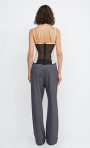 JAMIE WIDE LEG PANT - CHARCOAL