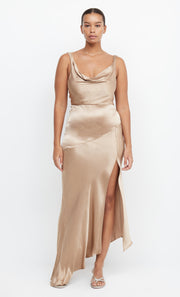 MOON DANCE COWL DRESS - GOLDEN