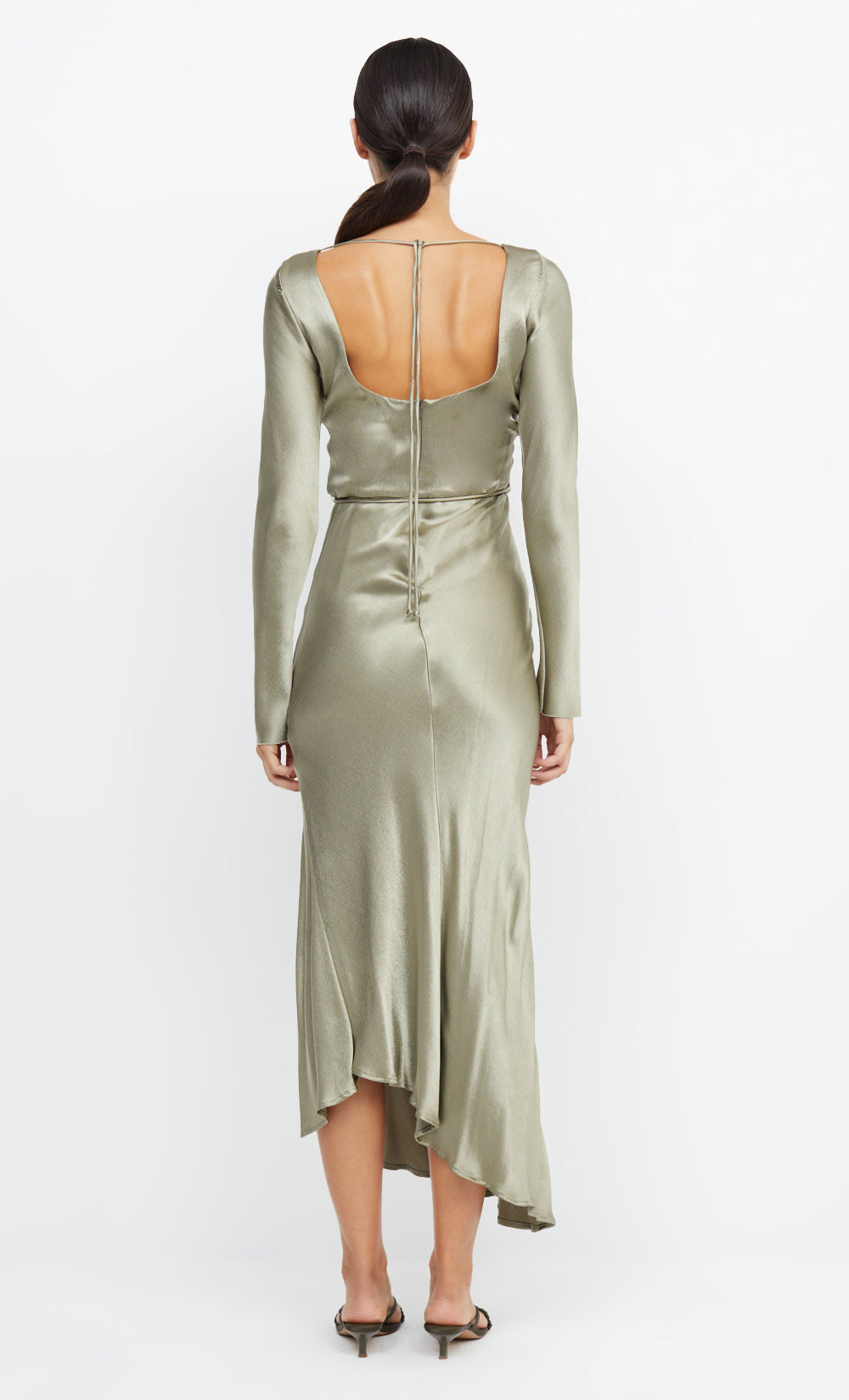 Moon Dance Long Sleeve Maxi Dress in Sage - BEC + BRIDGE BEC + BRIDGE US Moon Dance Long Sleeve Maxi Dress in Sage - BEC + BRIDGE BEC + BRIDGE US