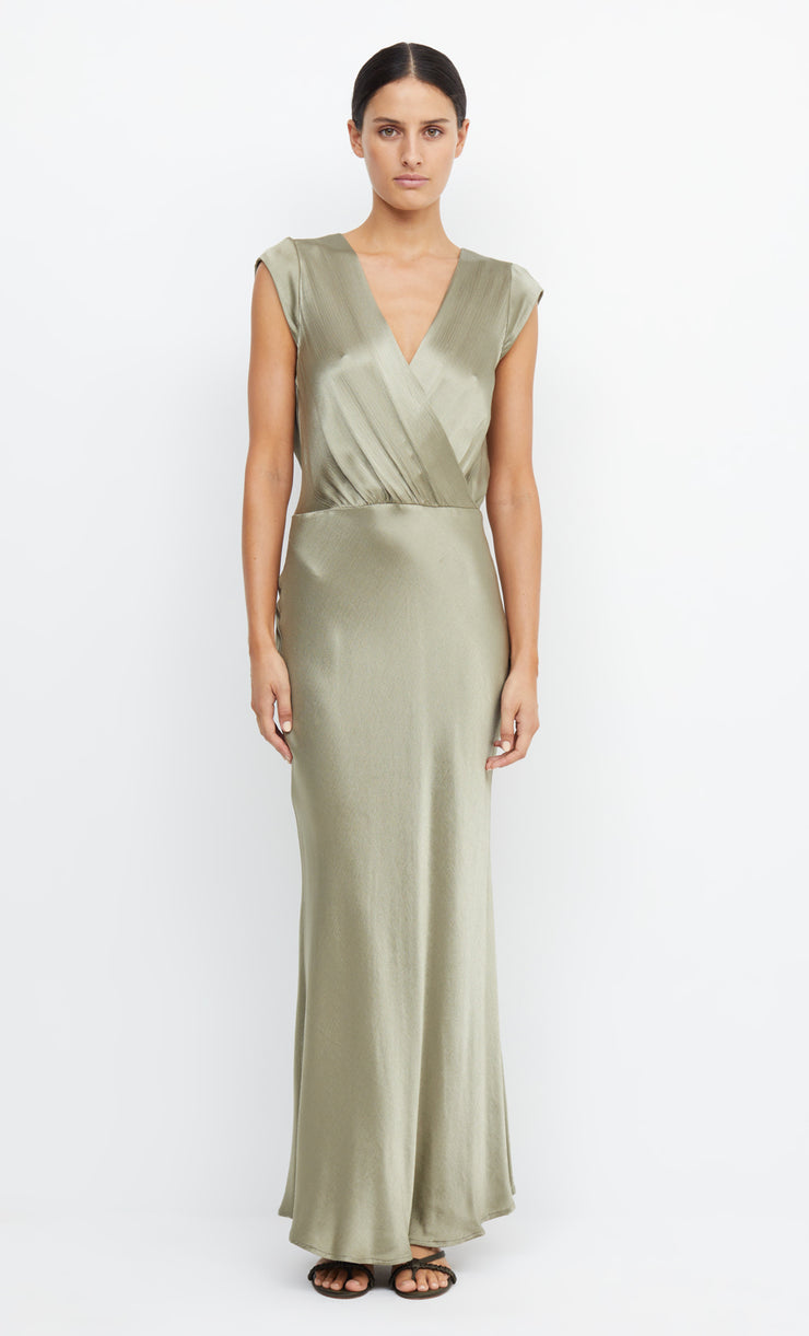 Moon Dance Maxi Dress V Neck in Sage Green by Bec + Bridge