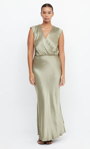 Moon Dance Maxi Dress V Neck in Sage Green by Bec + Bridge