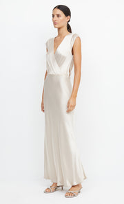 Moon Dance Maxi Dress V Neck in Sand by Bec + Bridge