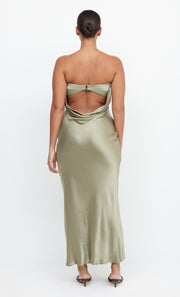 Moon Dance Strapless Bridesmaid Dress in Sage Green by Bec + Bridge