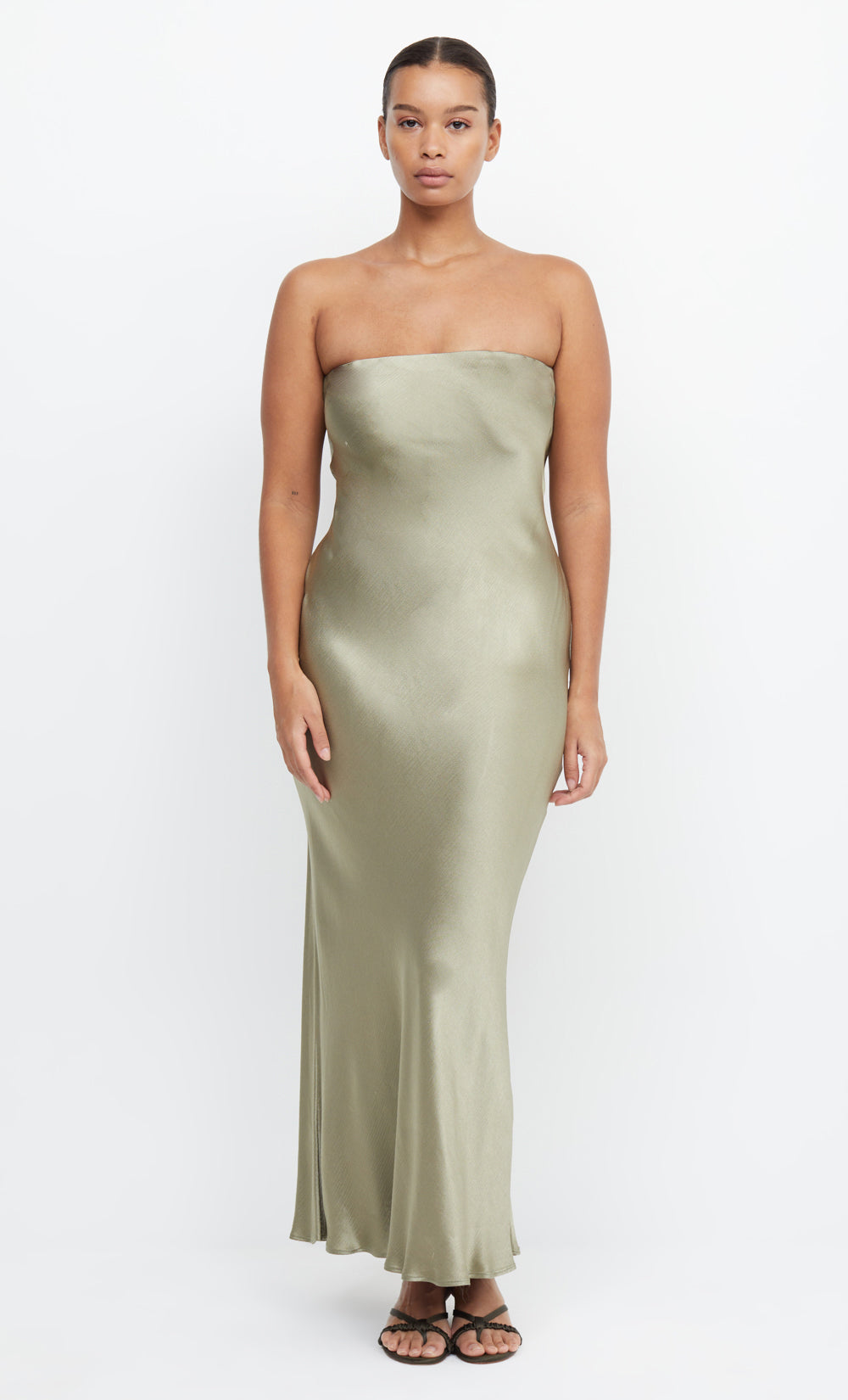 Moon Dance Strapless Dress in Sage - BEC + BRIDGE BEC + BRIDGE US Moon Dance Strapless Dress in Sage - BEC + BRIDGE BEC + BRIDGE US