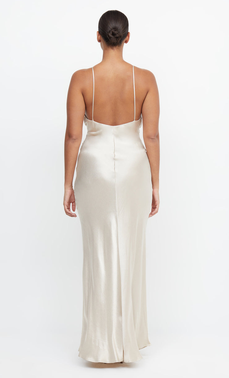 Moon Dance V Maxi Dress in Sand Off White Bridal Bridesmaid Dress by Bec + Bridge