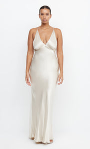 Moon Dance V Maxi Dress in Sand Off White Bridal Bridesmaid Dress by Bec + Bridge