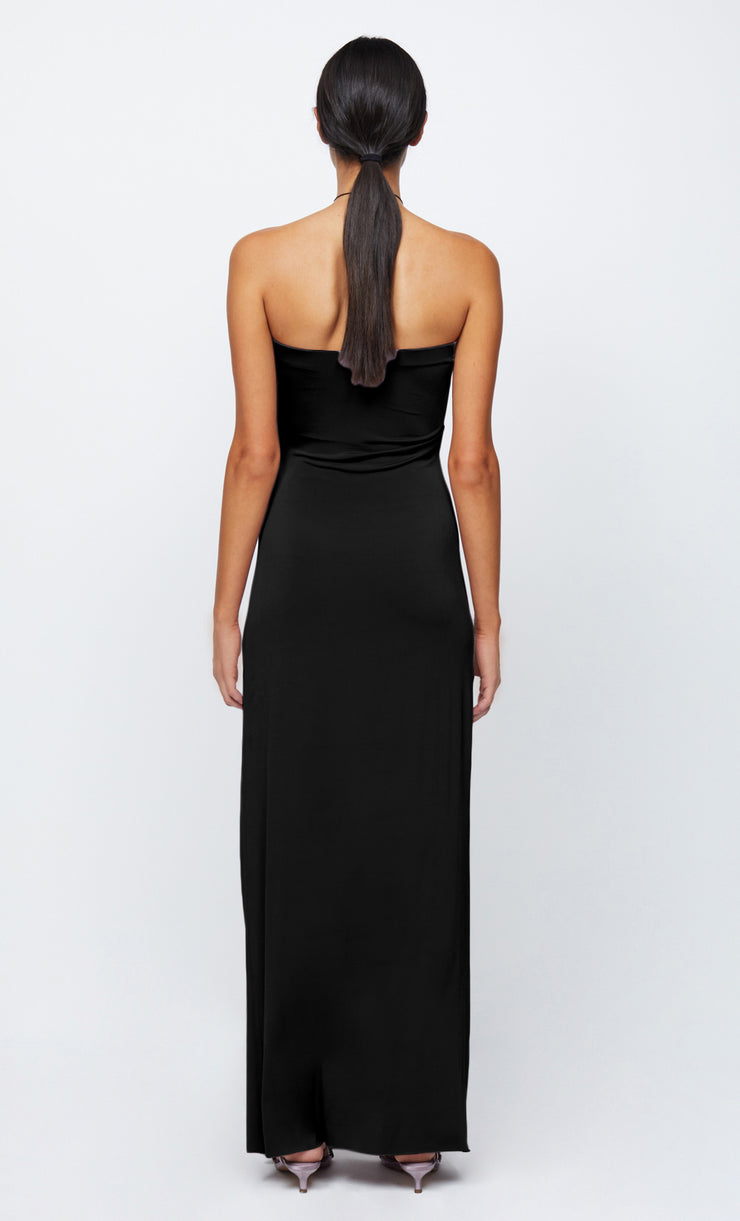 PETRA STRAPLESS MAXI DRESS - BLACK