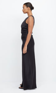 Dreamer Asym Formal Bridemaids Maxi Dress in Black by Bec + Bridge