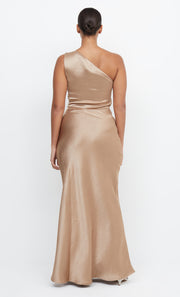 THE DREAMER ASYM DRESS - GOLDEN