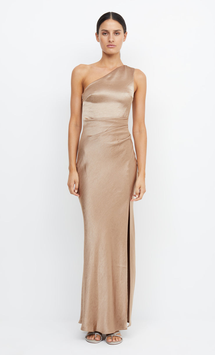 THE DREAMER ASYM DRESS - GOLDEN