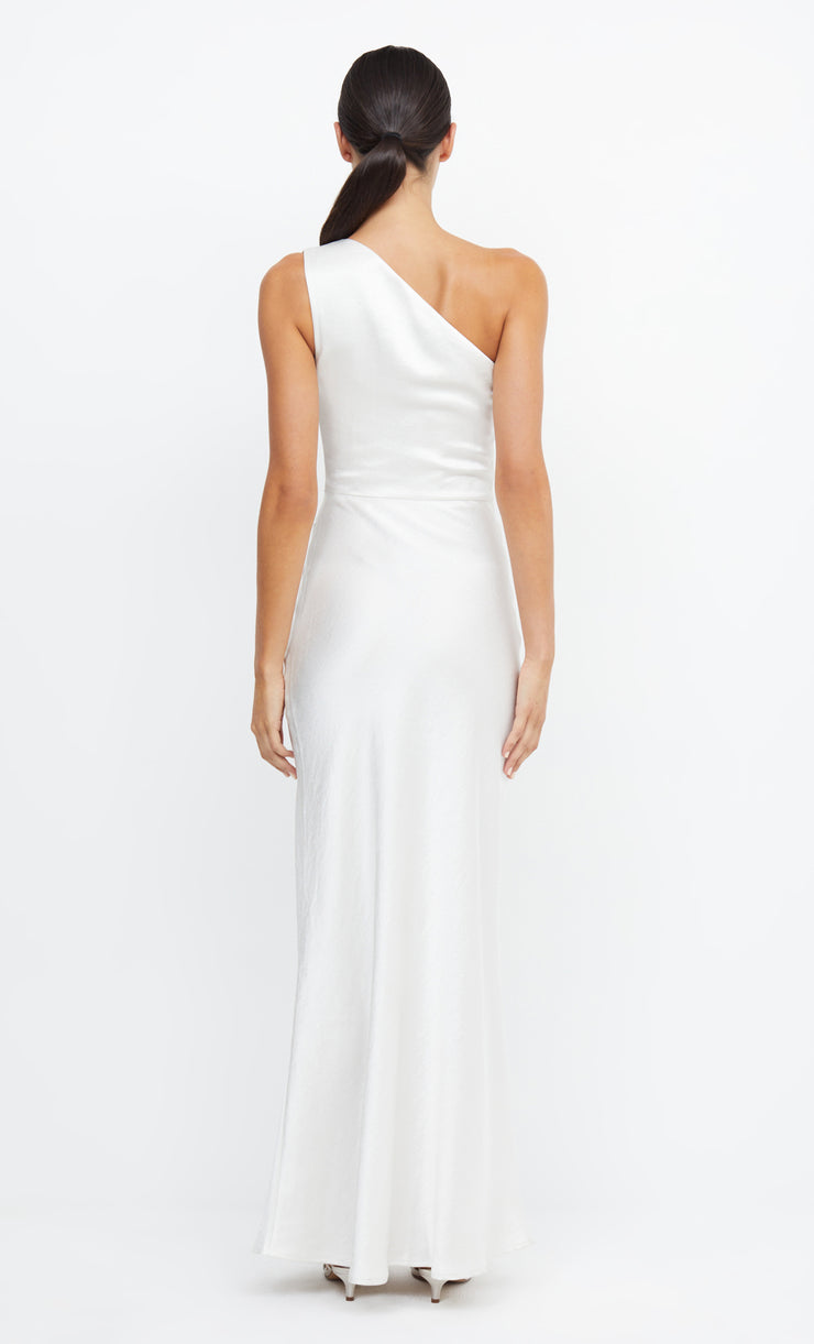 Dreamer Asym One Shoulder Bridal Bridesmaid Dress in White Ivory by Bec + Bridge