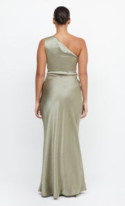 Dreamer Asym Bridesmaid Dress in Sage Green by Bec + Bridge