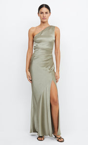 Dreamer Asym Bridesmaid Dress in Sage Green by Bec + Bridge